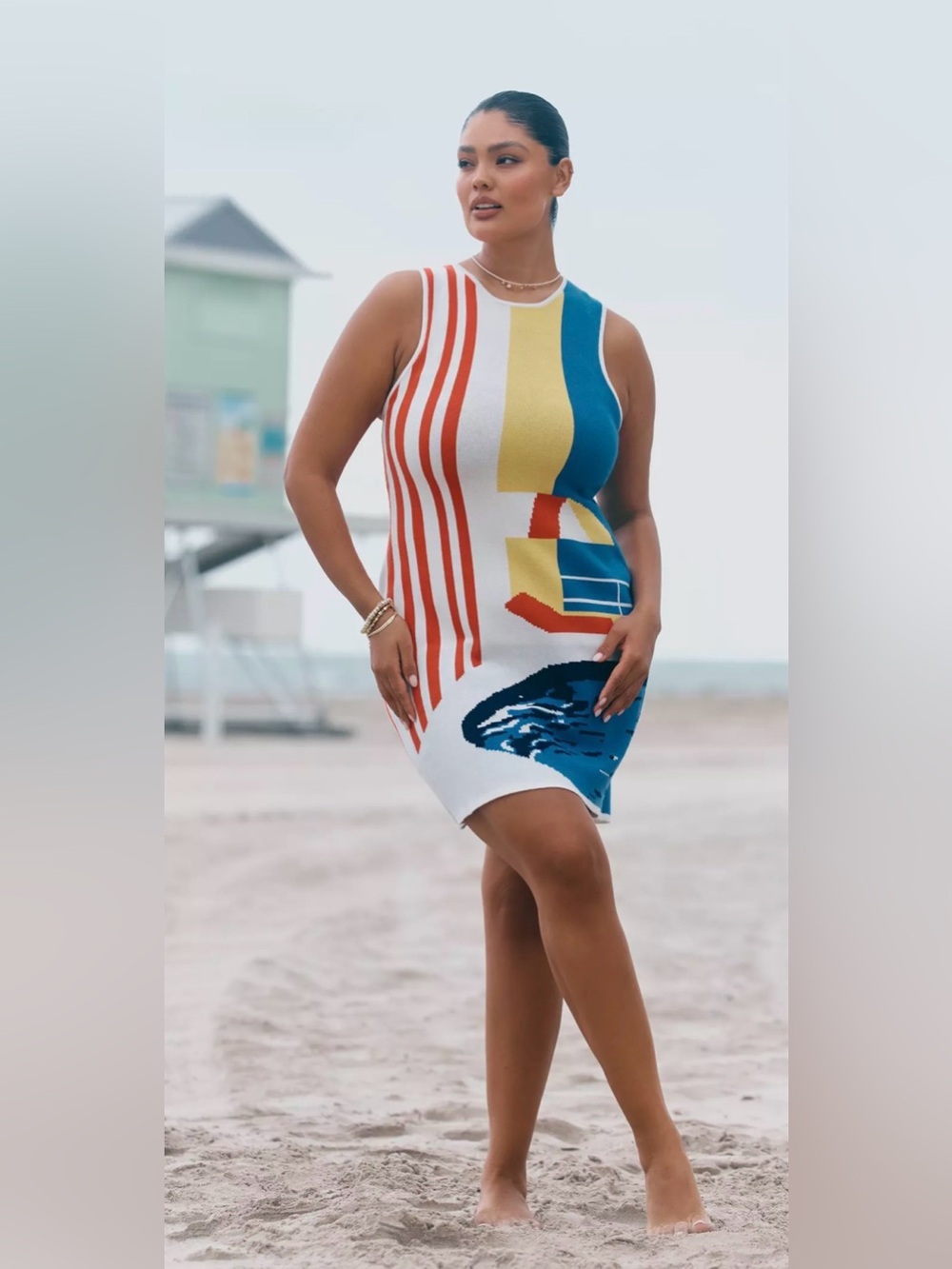 (Anthropologie) CELANDINE - POOLSIDE KNIT MINI DRESS